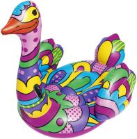 Надувной матрас-плот BESTWAY Страус для катания на воде 190х166см, в комплекте ремонтная заплатка