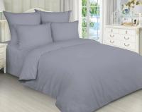 Комплект постельного белья 2.0сп ТМ BellaRossa с Евро простыней поплин 16450 светлый графит