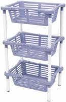 Этажерка Krita 3 яруса 401х301х680мм, сиреневый туман