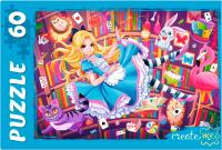 Пазлы 60 элементов Приключения Алисы