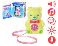 Медведь на батарейках со звуковым эффектом 19.5х10х16см