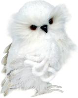 Сувенир новогодний декоративный:Совенок Цвет:белый Размер:14х15х20см