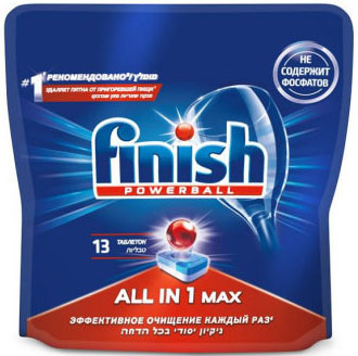 Средство для ПММ FINISH All in 1 Max 13 таблеток