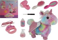 Игровой набор Единорог со звуковыми эффектами, с аксессуарами 5пр Размер в упаковке: 21х9.5х22см 