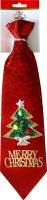 Галстук 110х405мм Рождественная елочка 