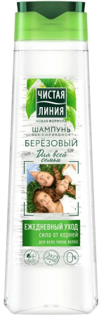 Шампунь ЧИСТАЯ ЛИНИЯ 400мл (Березовый для всей семьи // 65500970/1454)