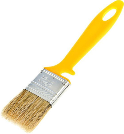 Кисть малярная Эксперт КФ-35х10мм желтая пластмассовая ручка