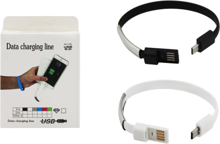 Браслет-зарядное USB устройство (micro-USB) Длина 21.5см