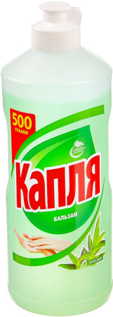 Средство моющее КАПЛЯ 500мл бальзам для посуды /Весна (Алоэ Вера)