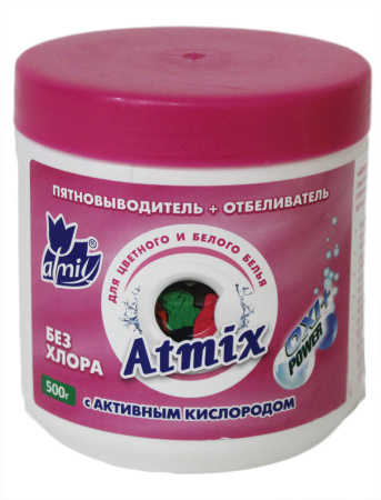 Отбеливатель-пятновыводитель Atmix 500г банка