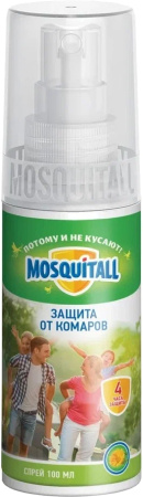 Спрей от комаров MOSQUITALL Защита для взрослых 100мл