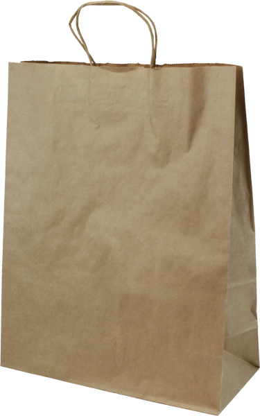 Пакет бумажный 35х15х45см б/п крафт с кручеными ручками