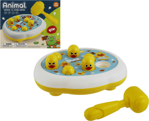 Игровой центр развивающий Цыплята, игра с молоточком 20х7,7х16,4см Цвет: желтый