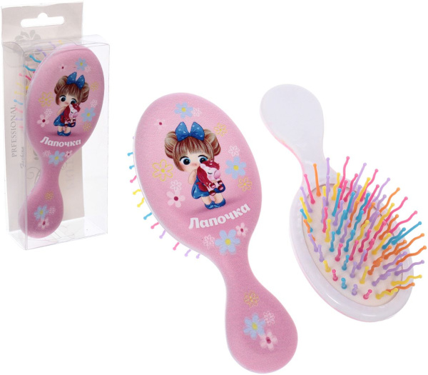 Расческа для волос MaMiKa Лапочка массажная детская 
