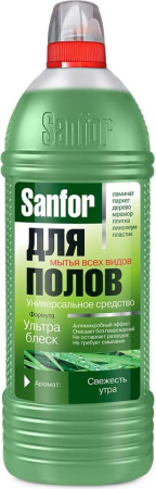 Cредство моющее SANFOR 1000мл для пола универсальное Ультра блеск Забота о доме