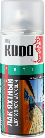 Лак аэрозольный KUDO 520мл Яхтный шелковисто-матовый