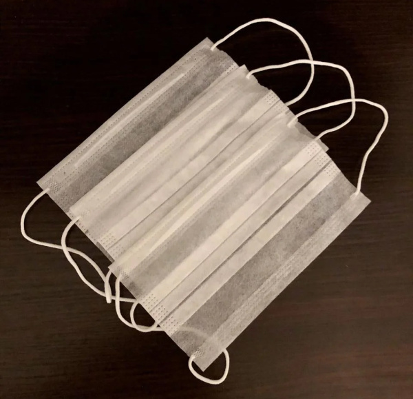 Маска защитная 2-х слойная марлевая 190х180мм