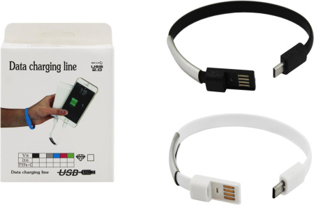Браслет-зарядное USB устройство (micro-USB) Длина 21.5см