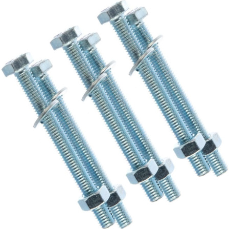 Болты Tech-KREP DIN933 М8х80мм 2шт 6-гранная головка оцинкованные 