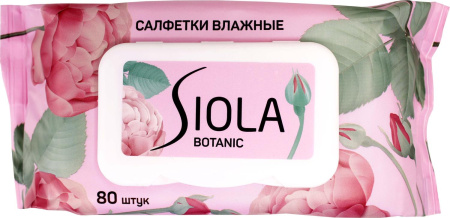 Салфетки влажные SIOLA 2 Fasion 80шт универсальные