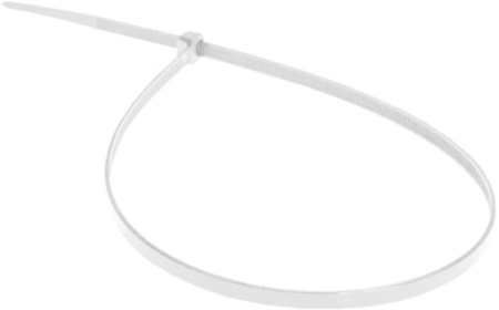 Хомут-стяжка БИБЕР нейлоновый белый 2,5х150мм (100шт)