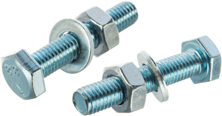 Болты Tech-KREP DIN933 М10х50мм 2шт 6-гранная головка оцинкованные