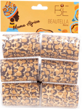 Бигуди для волос BEAUTELLA Mama Africa 6шт d36х63мм липучка