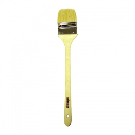 Кисть малярная БИБЕР радиаторная 63мм натуральная щетина деревянная ручка