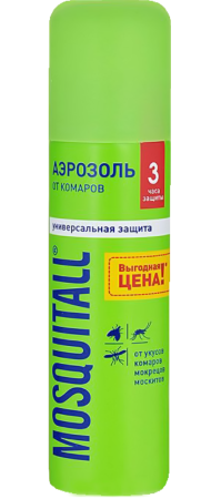 Аэрозоль от комаров MOSQUITALL Универсальная защита 150мл