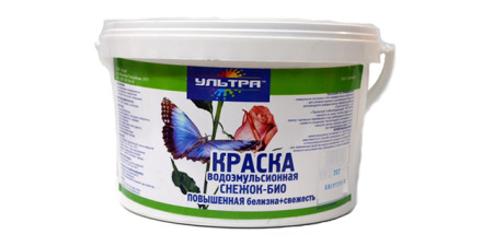 Краска УЛЬТРА Снежок БИО 1кг