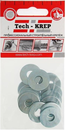Шайбы Tech-KREP DIN9021 М8 15шт кузовные оцинкованные 
