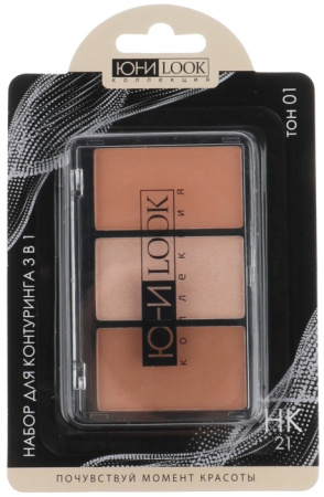 Палетка для контуринга ЮниLook 3в1 11г