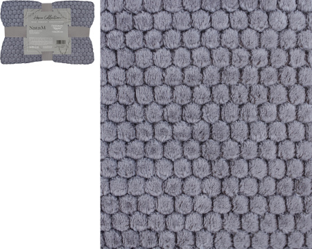 Покрывало постельное декоративное Круги фланелевое 140х200см плотность 250г/м2 