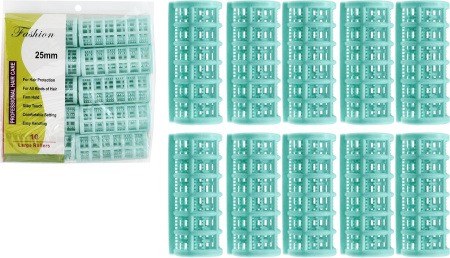 Бигуди для волос 10шт d25мм пластик