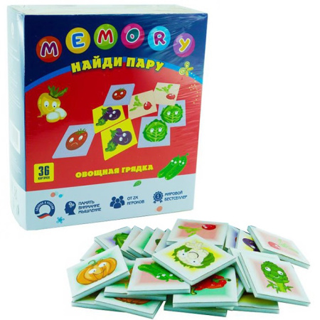 Игра Найди пару MEMORY /Ракета (Овощная грядка // Р2411)