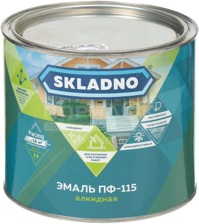 Эмаль ПФ-115 SKLADNO 1.8кг