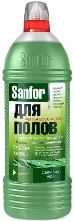 Cредство моющее SANFOR 1000мл для пола универсальное Ультра блеск