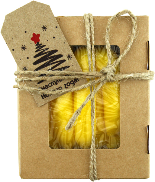 Мыло туалетное Банан фигурное глицериновое в подарочной упаковке