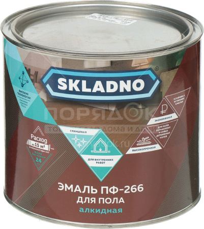 Эмаль SKLADNO ПФ-266 1.8кг