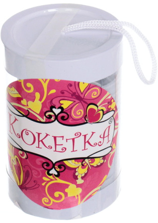 Резинки для волос 9шт Кокетка классика белый