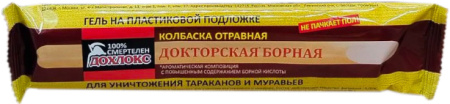 Средство инсектицидное ДОХЛОКС отравная колбаска Докторская борная (гель от тараканов на подложке)