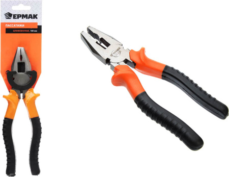 Плоскогубцы ЕРМАК 180мм шлифованные