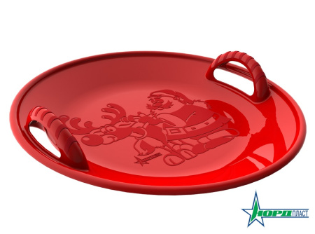 Салазки детские НОРДПЛАСТ 58см большие  (2 красный)