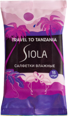 Салфетки влажные SIOLA Коллекция 1 Art Flower 15шт универсальные