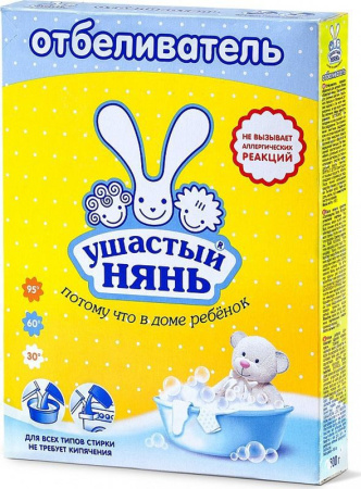 Отбеливатель УШАСТЫЙ НЯНЬ 500г для детского белья сухой