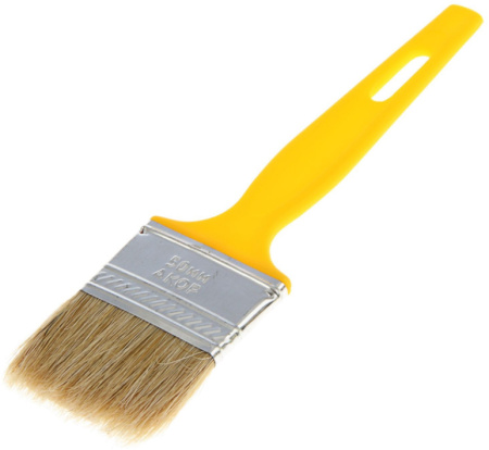 Кисть малярная Эксперт КФ-50х12мм желтая пластмассовая ручка