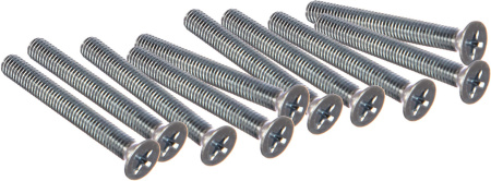 Винты Tech-KREP DIN965 М5х40мм 10шт потайная головка оцинкованные