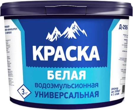 Краска ДИОЛА водоэмульсионная 3.0кг универсальная