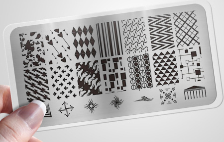 Пластины для стемпинга ногтей COSMAKE (5)