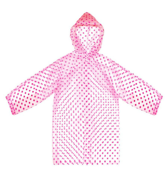 Дождевик-плащ детский Горох 76см EVA